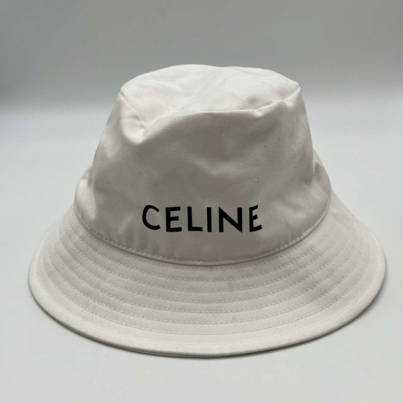 BUCKET HAT WITH CELINE IN COTTON GABARDINE - Picture 2 of 5